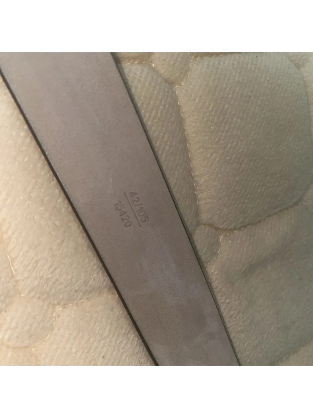 TUMI‎ Black Leather Belt Men's Size 42 Silver Hardware